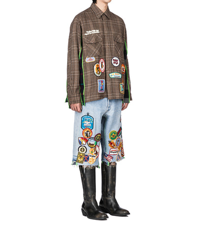 GENTLEMEN'S TRIPLE-WIDE LONG DENIM SHORT