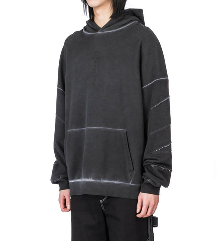 HOODIE WASHED GREY