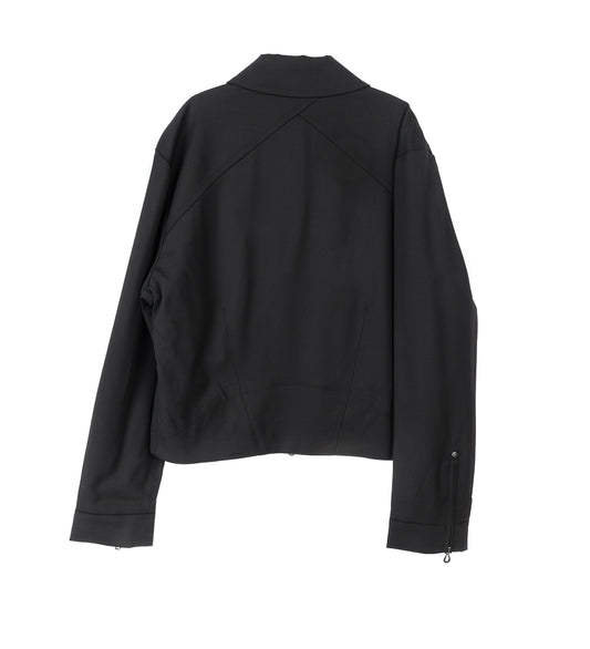 KRANER CROPPED BLOUSON CROW BLACK
