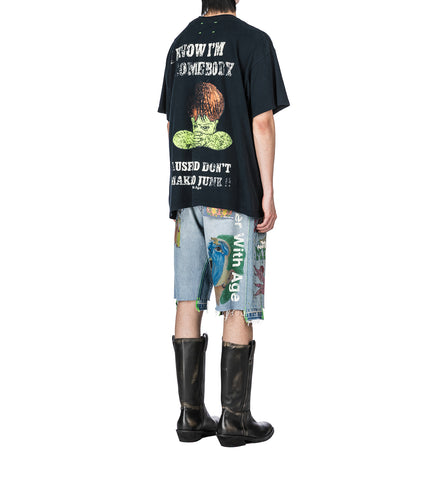 HARRISON TRIPLE-WIDE DENIM SHORT INDIGO 32