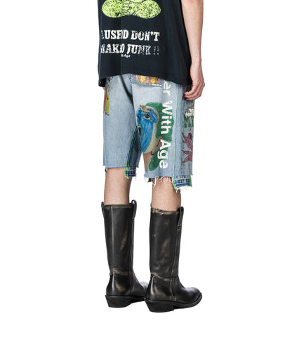 HARRISON TRIPLE-WIDE DENIM SHORT INDIGO 32