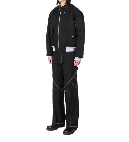 PADDED JUKEBOX BOMBER BLACK