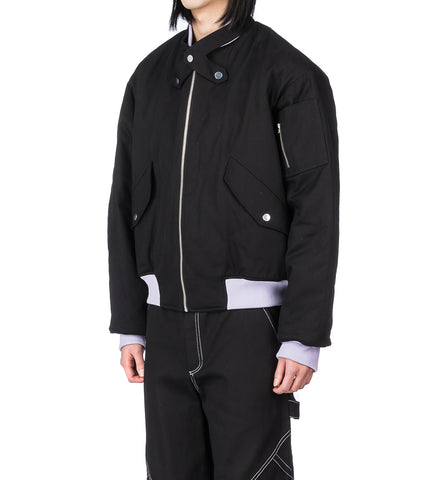 PADDED JUKEBOX BOMBER BLACK