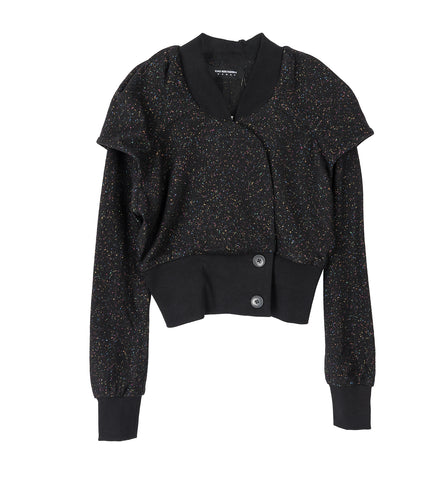 LAUTERBACH JERSEY JACKET SPECKLED BLACK