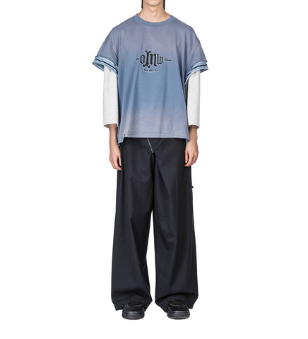 STANDY 3-LAYERED TEE FOG BLUE