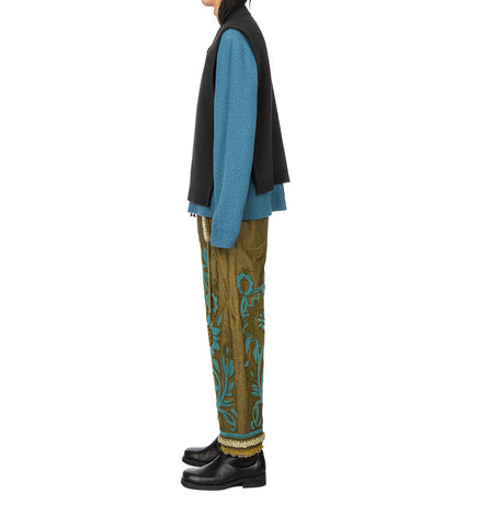 CRAIG GREEN FELT PATCH JUMPER BLUE