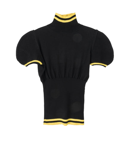 SIMONE KNIT TOP INK BLACK