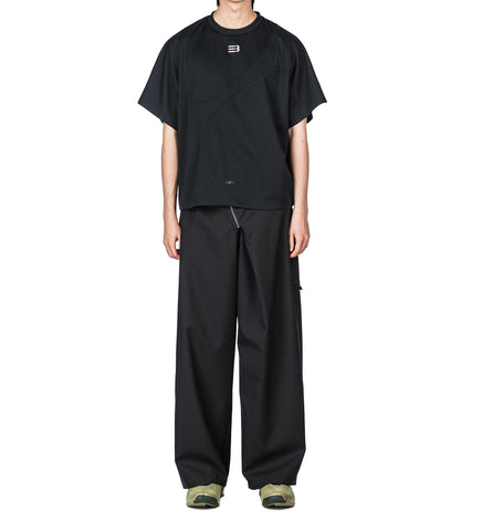 LAMAR ZIP STRAIGHT TROUSERS EUPHORIC BLACK