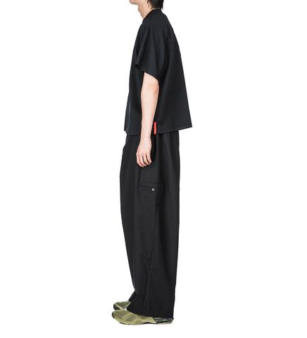 LAMAR ZIP STRAIGHT TROUSERS EUPHORIC BLACK
