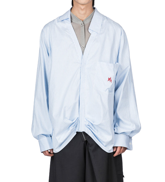 PASSA RIPPLE MOTION SHIRT CERILEAN STRIPE