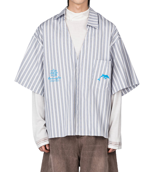 VACAE SS SHIRT ASHEN BLUE