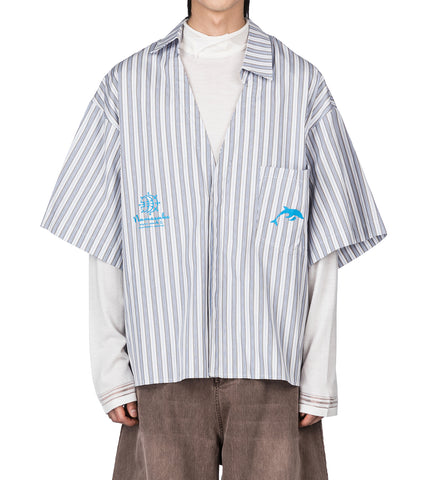 VACAE SS SHIRT ASHEN BLUE