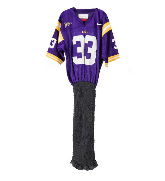 SHIRRED AMERICAN FOOTBALL DRESS MULTI MEDIUM