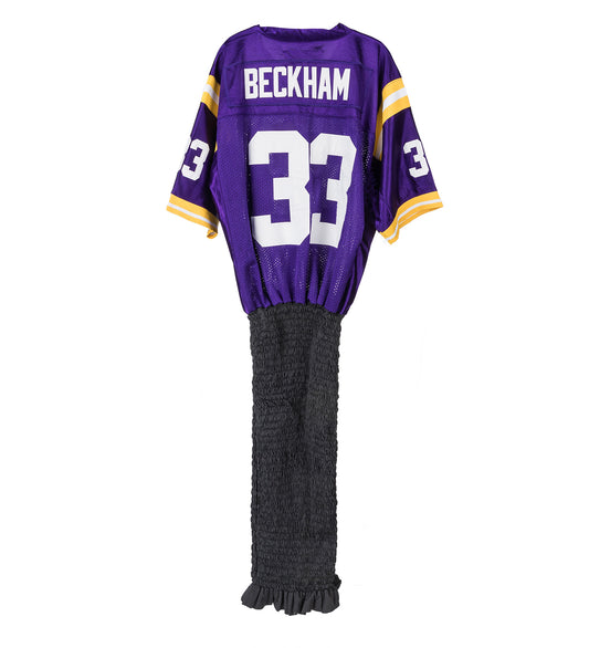 SHIRRED AMERICAN FOOTBALL DRESS MULTI MEDIUM