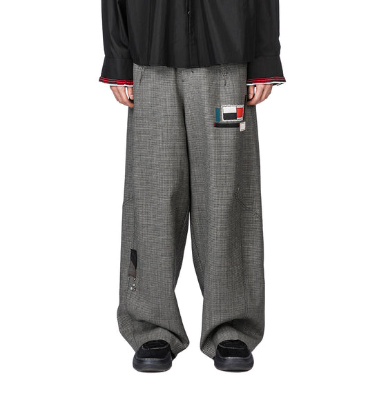 LANKA PLEATED WIDE TROUSERS PLUME GREY