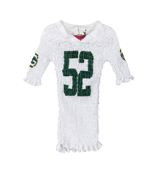 RECONSTITUTED SHIRRED US FOOTBALL JERSEY MULTI SMALL #1