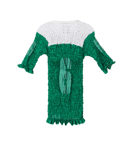 RECONSTITUTED SHIRRED US FOOTBALL JERSEY MULTI SMALL #2