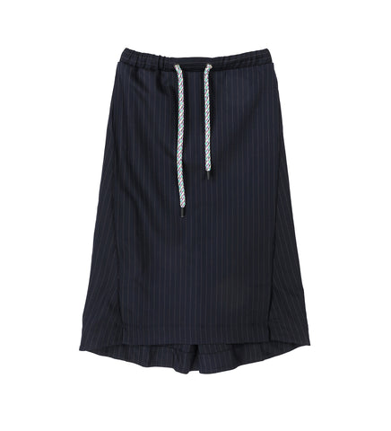 PLATH SKIRT NAVY/CHALK WHITE