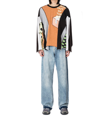 DROP WAIST JEANS LIGHT WASH