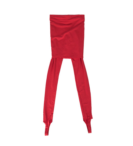 SKIRT THONG LEGGING RED
