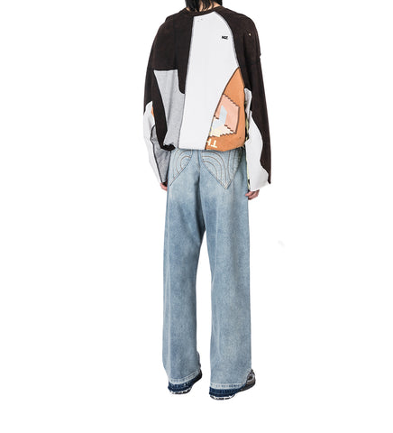 DROP WAIST JEANS LIGHT WASH