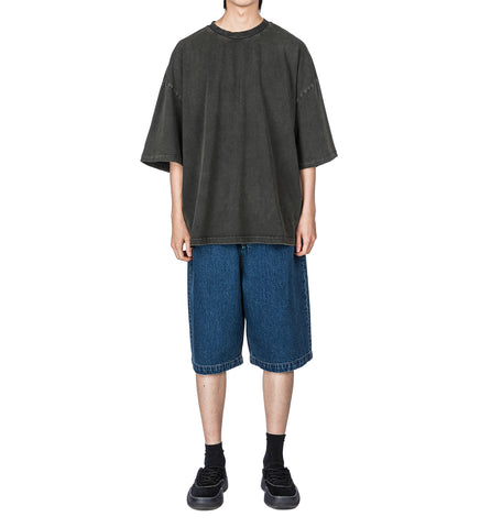 HEAVY BOXY TEE WASHED BLACK