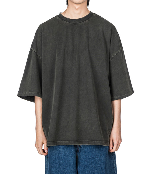 HEAVY BOXY TEE WASHED BLACK