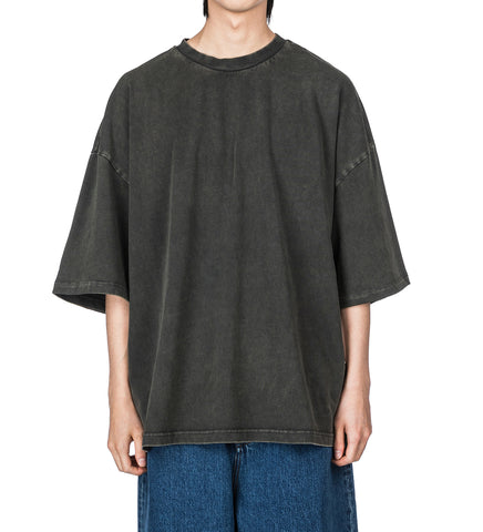 HEAVY BOXY TEE WASHED BLACK