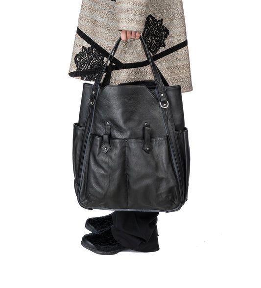 INEX TOTE BAG BLACK OBSIDIAN