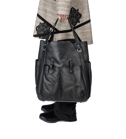 INEX TOTE BAG BLACK OBSIDIAN