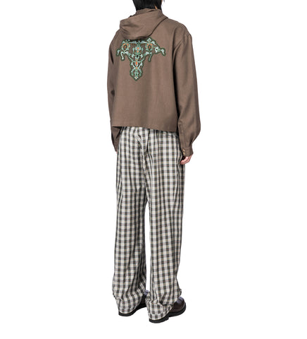 SLATINA HOODED TOP LS SEPIA