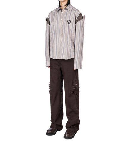 ESTIKE TROUSER WOOD BROWN