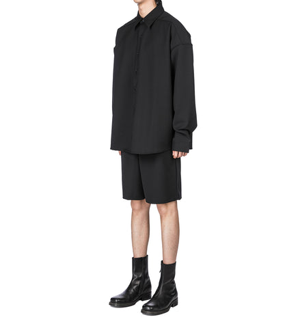 MILLER SHIRT BLACK WOOL