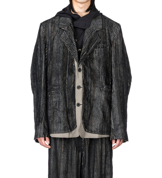 HALICS BLAZER MELANGE BLACK/SLATE GREY