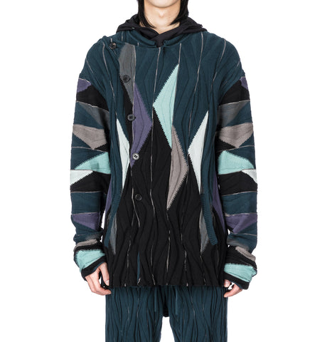 RADAY KNITTED JACKET BLACK MULTICOLOR