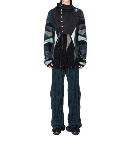 RADAY KNITTED JACKET BLACK MULTICOLOR