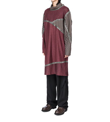 RADAY JERSEY TUNIC GREY&RED