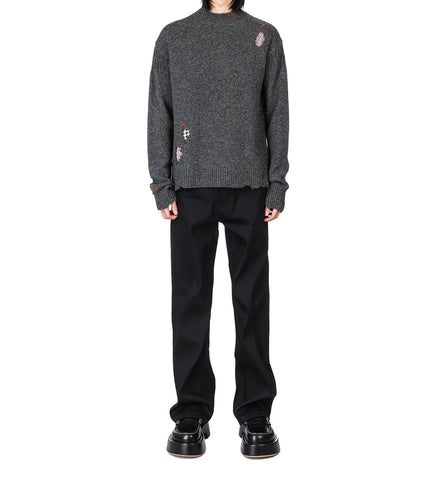 ROUNDNECK SWEATER GREY