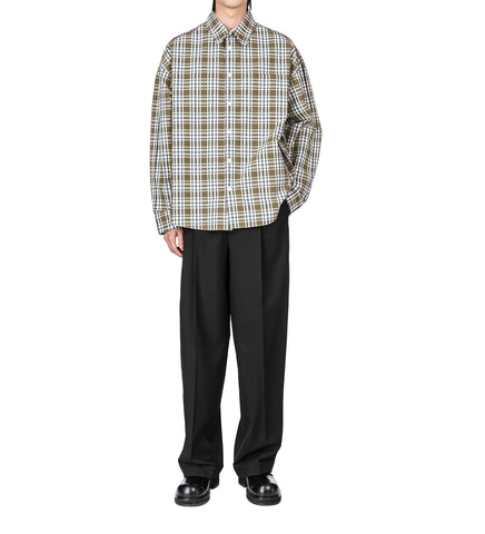 TROPICAL WOOL PANTS BLACK