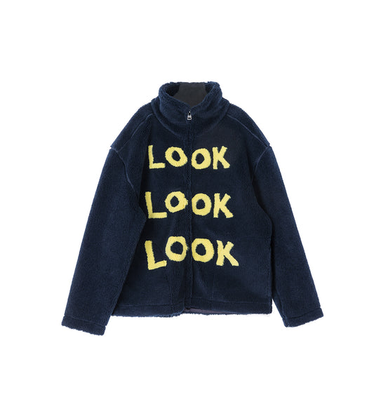 ZIP FRONT CASUAL JACKET NAVY