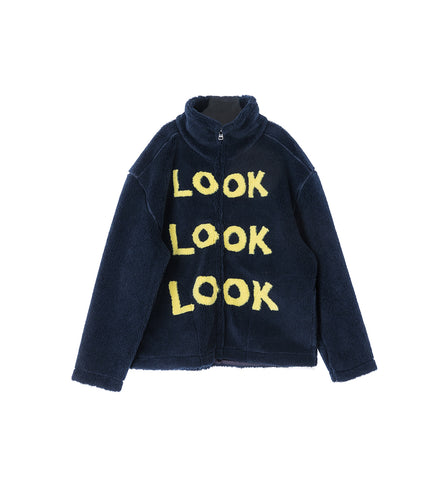 ZIP FRONT CASUAL JACKET NAVY