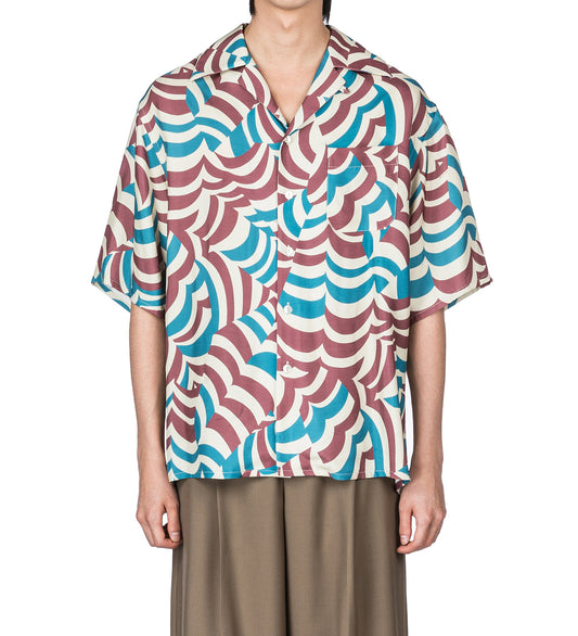 ALLOVER PRINT SHIRT BLUE/PURPLE