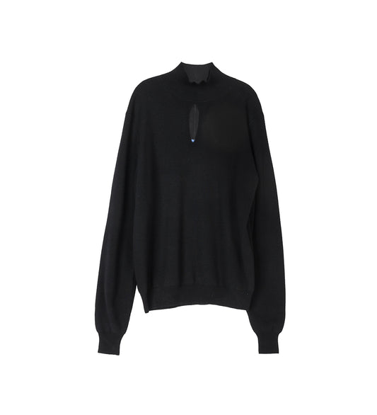 SLIT PULL OVER BLACK