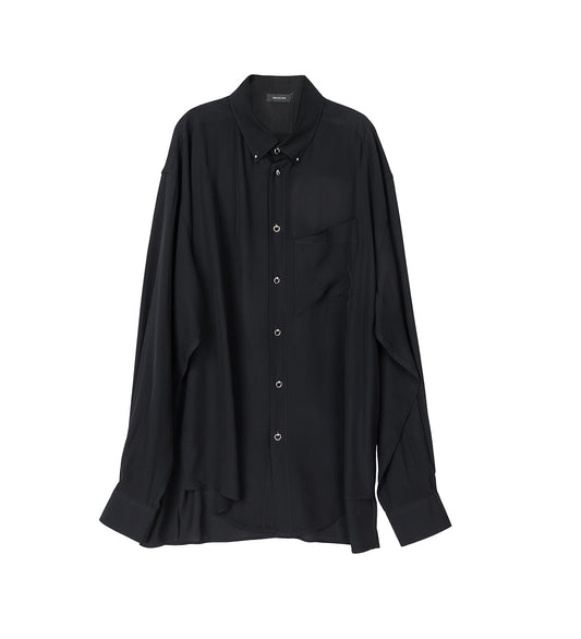 PIERCED LONGSLEEVE SHIRT BLACK