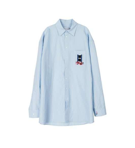 WINDOW EMBROIDERY SHIRT LIGHT BLUE