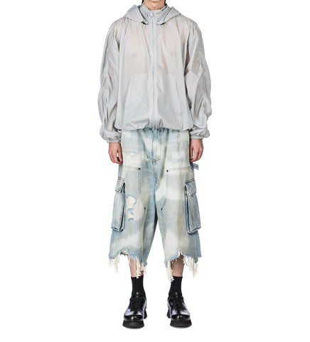 SKY CAMO CARGO SHORTS BLUE