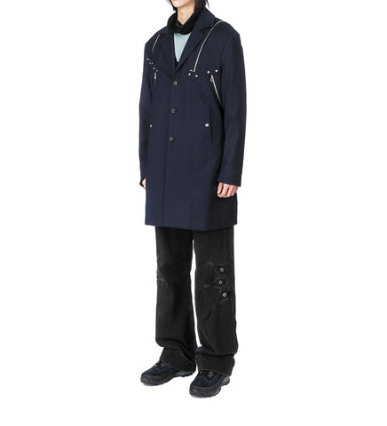 KNOX MULTI ZIP BLAZER DARK NAVY