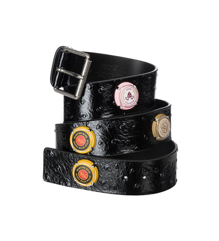 CHAMPAGNE CAP CLASSIC BELT BLACK
