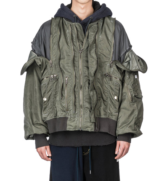 ZIPPER BUG MA-1 KHAKI