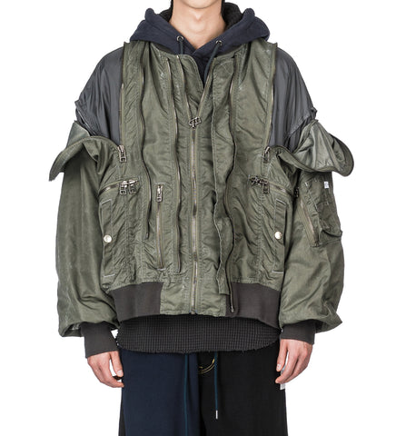 ZIPPER BUG MA-1 KHAKI